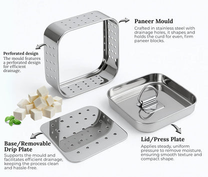 Stainless Steel Paneer Maker Mould