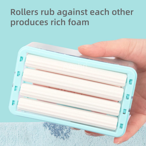 (Pack Of 2) Laundry Rolling Soap Bar Dispenser