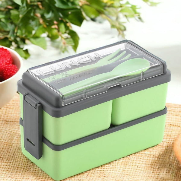 Multi Compartment Lunch Box With Spoon & Fork