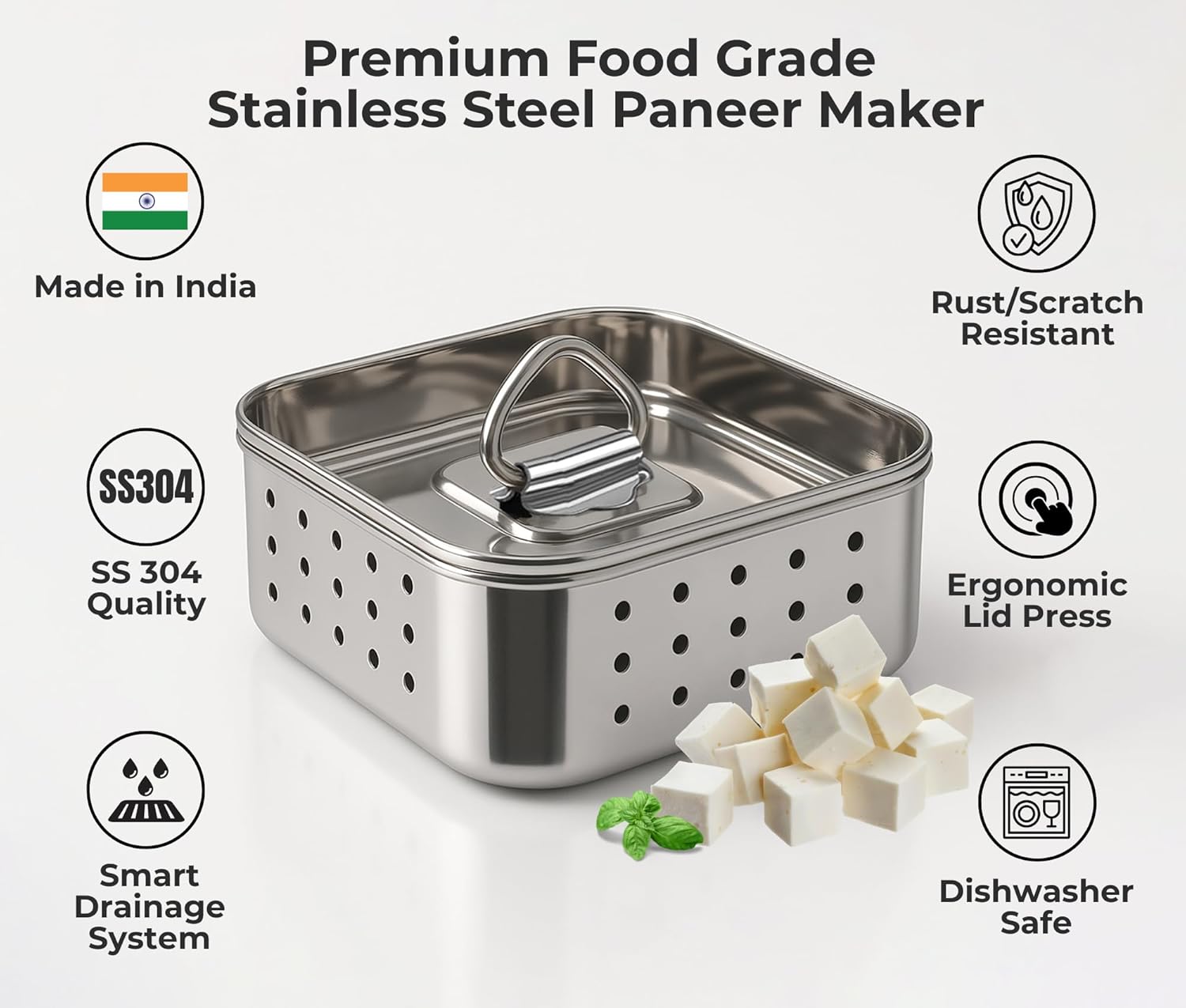 Stainless Steel Paneer Maker Mould
