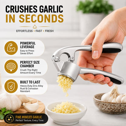 Stainless Steel Garlic & Ginger Crusher