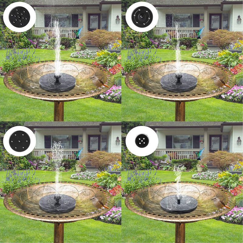 Solar Powered Bird Bath Water Fountain