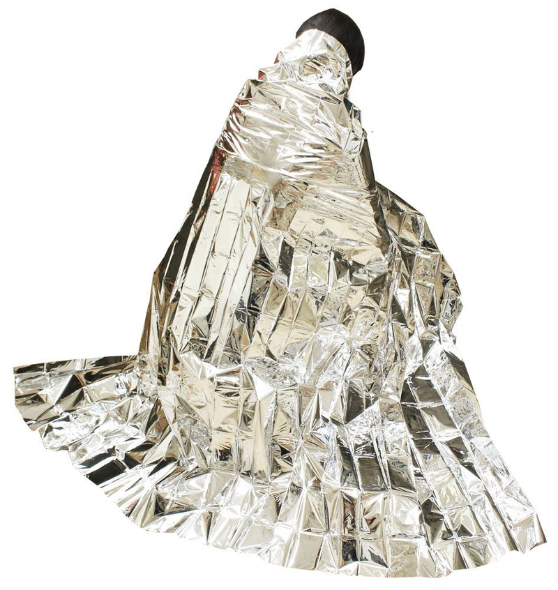 [Set Of 2] Reusable Emergency Mylar Thermal Blankets