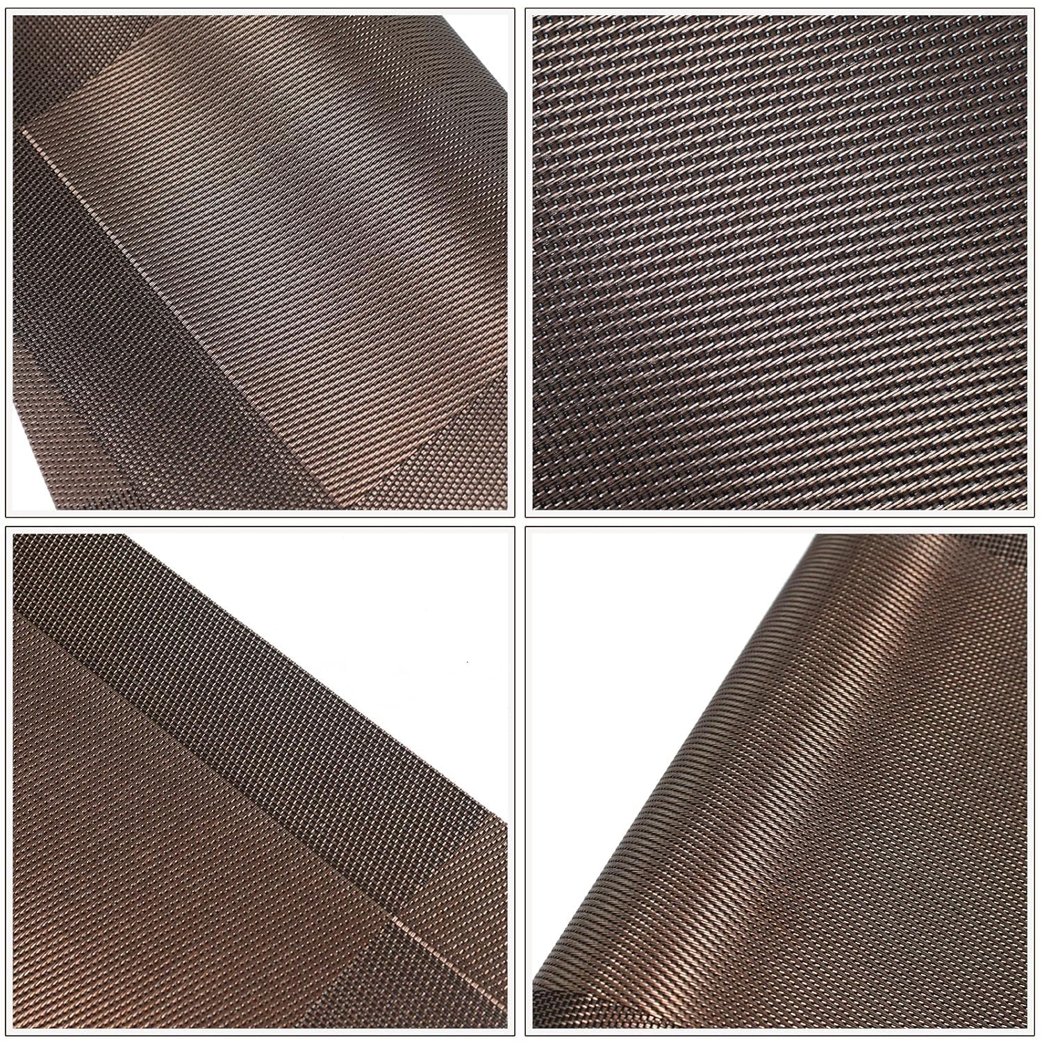 [Set Of 6] Dark Brown Dining Table Placemats