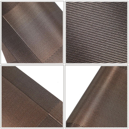 [Set Of 6] Dark Brown Dining Table Placemats