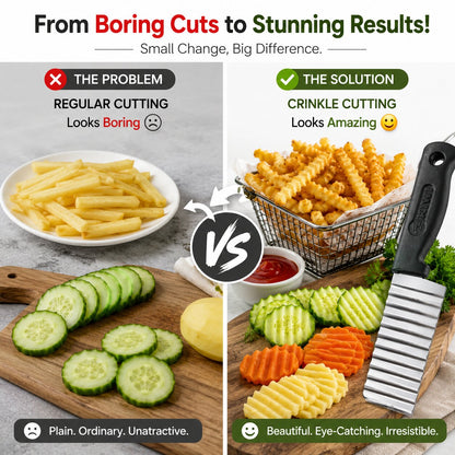 [Pack Of 2] Vegetable & Fruits Crinkle Cutting Knife (Zig Zag Shape)