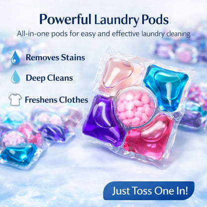 [Pack Of 30] Laundry Pods For Deep Cleaning Clothes Stain Removal
