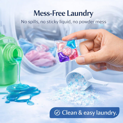 [Pack Of 30] Laundry Pods For Deep Cleaning Clothes Stain Removal