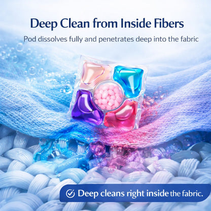 [Pack Of 30] Laundry Pods For Deep Cleaning Clothes Stain Removal
