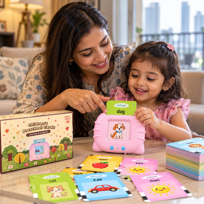 (112 Cards) Talking & Learning Flash Cards For Kids