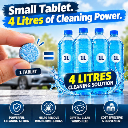 (Pack Of 50) Car Windshield Glass Wiper Concentrated Cleaning Tablets