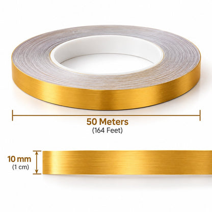 (Pack Of 2) Golden Tiles Gap Sticker Tape For Home Decor