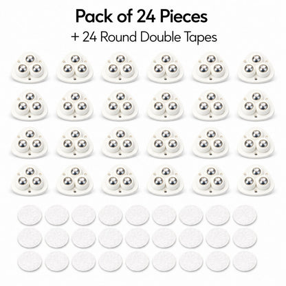 [Pack Of 12] Heavy Furniture Sofa Table Moving Wheels | 180 KGs Weight Capacity