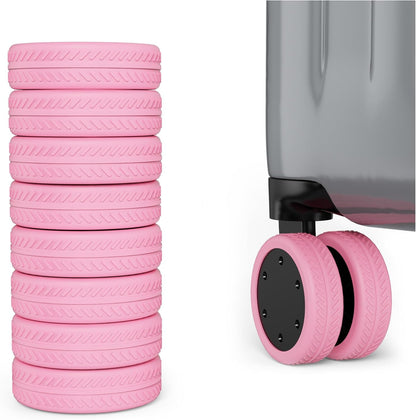 [16 PCS SET] Silicone Suitcase Wheel Cover Protectors