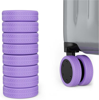 [16 PCS SET] Silicone Suitcase Wheel Cover Protectors