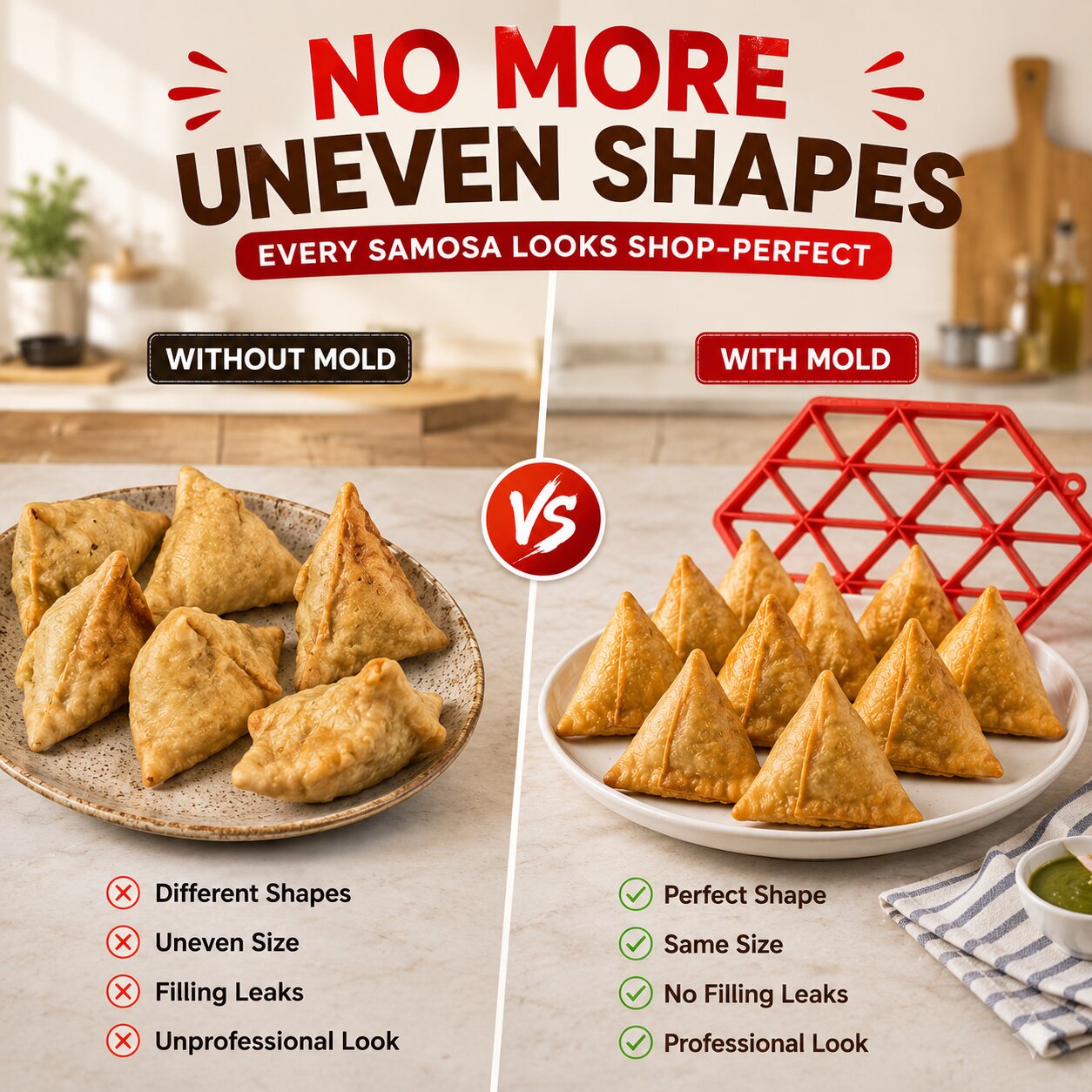 (Pack Of 2) Samosa Making Mould - 24 Samosas At Once