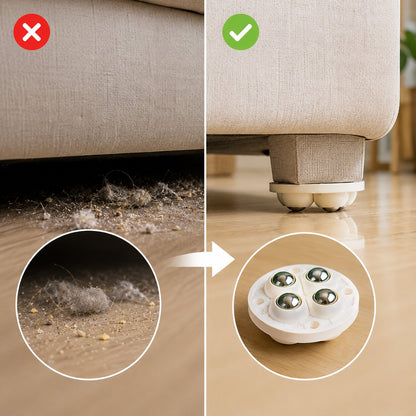 [Pack Of 8] Heavy Duty Sofa Table Furniture Moving Wheels